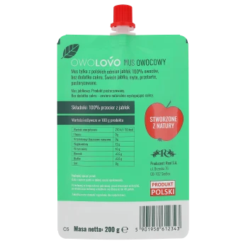 OWOLOVO MUS 200g JABŁKOWO  [16]