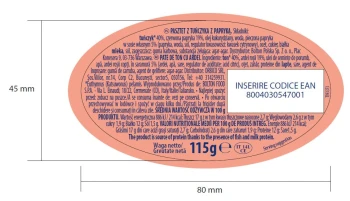 Rio Mare PASZTET Z TUŃCZYKA Z PAPRYKĄ 115g [12]