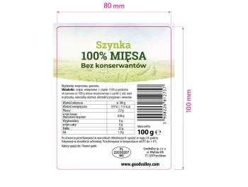 W.DOLINA pl.SZYNKA 100% MIĘSA 100g   [10]