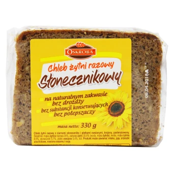 Oskroba Chleb żytni razowy słonecznikowy 330 g