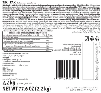 Wawel Tiki-Taki kokosowo-orzechowe luz 2.2kg