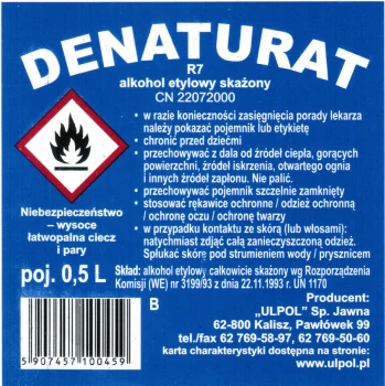 DENATURAT 0,5L BIAŁY