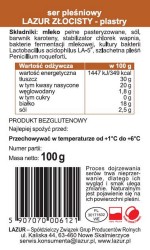 LAZUR SER 100g ZŁOCISTY PLASTRY  [10]
