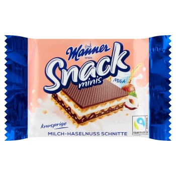 MANNER WAFLE MINIS Z ORZECHAMI 5x25 g