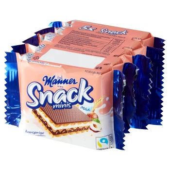 MANNER WAFLE MINIS Z ORZECHAMI 5x25 g