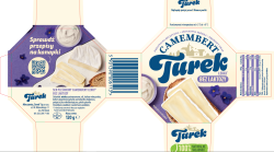 Turek CAMEMBERT 120g LEKKI B/LAKTOZY [10]  n