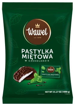 Wawel Pastylki miętowe w czekoladzie luz 1kg
