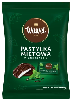 Wawel Pastylki miętowe w czekoladzie luz 1kg