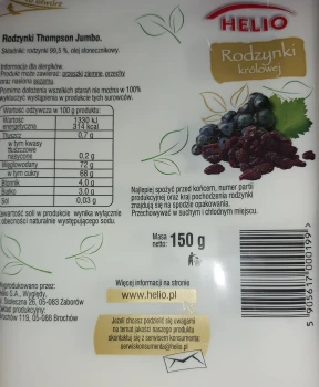 Helio RODZYNKI KRÓLOWEJ 150g   [15]