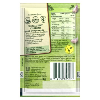 Knorr Sos sałatkowy CZOSNKOWY  8g     [40]