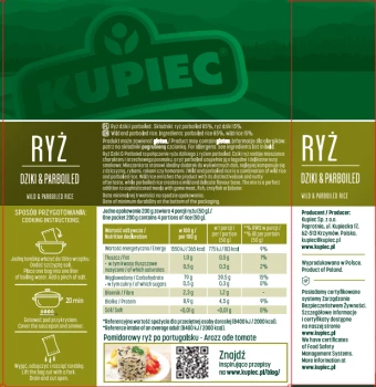Kupiec RYŻ DZIKI PARBOILED 2*100   [6]