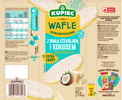 Kupiec WAFLE KUKURYDZIANE 64g B.CZEKOLADA/WIÓRKI KOKOS. [14]