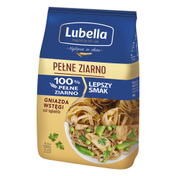Lubella MAKARON 400g PEŁNE ZIARNO  GN.WSTĄŻKI [12/8]