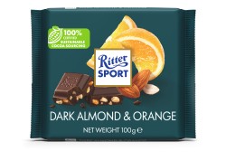 RITTER SPORT CZEK.100g GORZKA MIGDAŁ/POMAR.  [12]   U