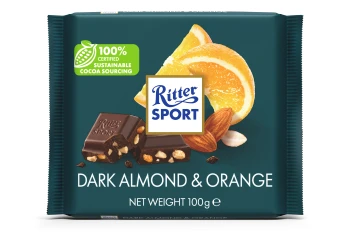 RITTER SPORT CZEK.100g GORZKA MIGDAŁ/POMAR.  [12]   U