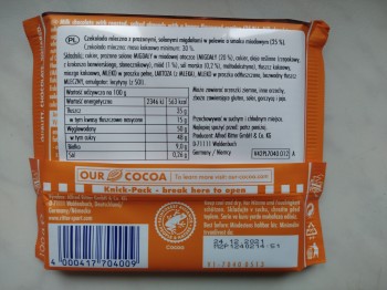 RITTER SPORT CZEK.100g ML.Z CAŁ.MIGDAŁAMI SÓL i MIÓD   [11] 25%