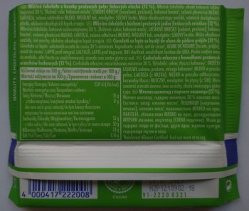 RITTER SPORT CZEK.100g ML.Z CIĘ.ORZECH.LAS. [12]