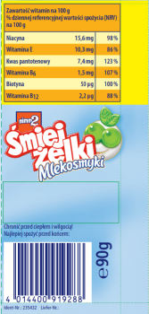 Storck.Nimm2 Śmiejżelki 90g Mlekosmyki [24]