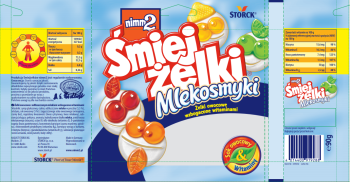 Storck.Nimm2 Śmiejżelki 90g Mlekosmyki [24]