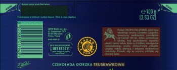 WEDEL CZEK.100g GORZKA Z TRUSKAWKĄ (20)