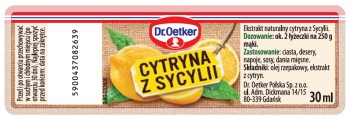 Dr Oet.EKSTRAKT NAT.CYTRYNA Z SYCYLII 30ml [10]