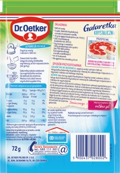 Dr Oet.Galar.Krystaliczna 72g TRUSKAWKA-WANILIA [25]