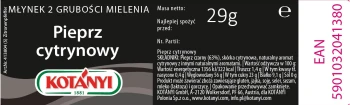 KOTANYI Młynek 29g PIEPRZ CYTRYNOWY  [4]