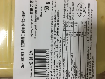 Włoszczowa SER PLASTRY 150g RAJSKI [10]