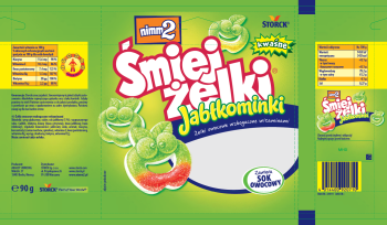 Storck.Nimm2 Śmiejżelki 90g JABŁKOMINKI [24]