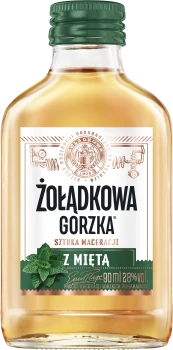 Alk.ŻOŁĄD.  GORZKA 90ml 28% MIĘTA (16)