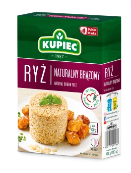Kupiec RYŻ BRĄZOWY NATURALNY 4*100g   [12]