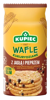 Kupiec WAFLE KUKURYDZIANE 105g JAGŁA I PIEPRZ  [16]