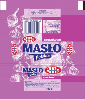 Mlekov.MASŁO POLSKIE CZOSNKOWE 100g