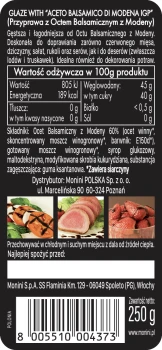Monini KREM Z OCTU BALSAMICZ.Z MODENY 250ml[8]