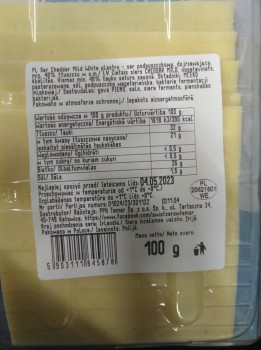 Ser Cheddar Mild White Irish Farmers plastry 100g