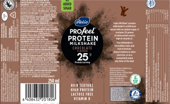 Valio Profeel Shake Proteinowy 250 Ml Czekolada, Bez Laktozy
