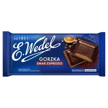 E. Wedel Czekolada gorzka o smaku espresso 100 g