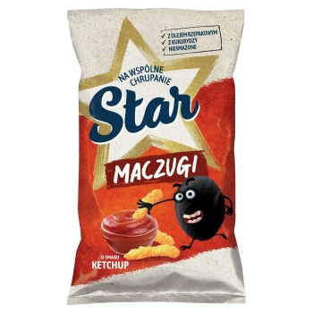 Star Maczugi Chrupki kukurydziane o smaku ketchupu 80 g