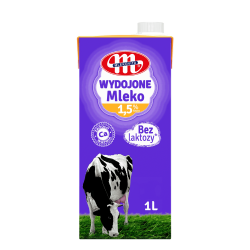 Mlekovita mleko bez laktozy UHT 1,5% 1l