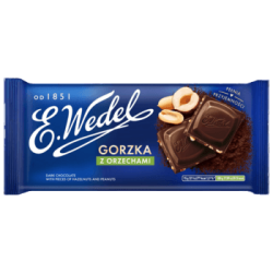 E. Wedel Czekolada gorzka z orzechami 90 g