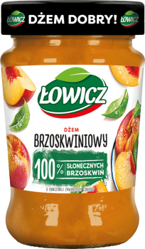 Łowicz Dżem Brzoskwiniowy Niskosłodzony 280 g