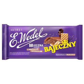 E.Wedel Czekolada mleczna Bajeczny z orzeszkami i wafelkami 100 g