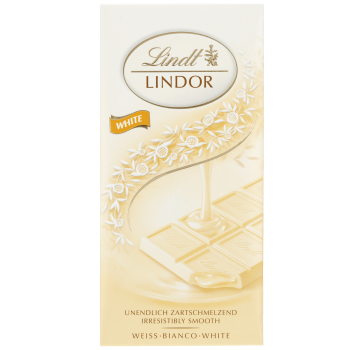Lindor White Tablet 100g