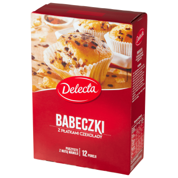 Babeczki z płatkami czekolady 280G Delecta