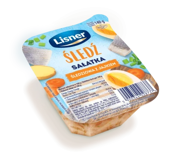 O Mamo! Sałatka śledziowa z jajkiem 140 g Lisner