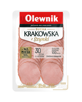 Sucha krakowska z szynki 80g Olewnik