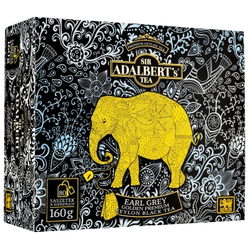 Adalberts' Herbata czarna Earl Grey Golden Premium saszetki 80 x 2g