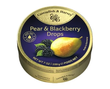 Cavendish & Harvey Travel Tin Pear and Blackberry Dropsy