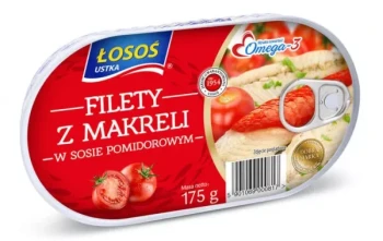 Łosoś filet z makreli w sosie pomidorowym 175 g