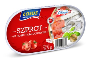 Łosoś szprot 175g w sosie pomidorowym